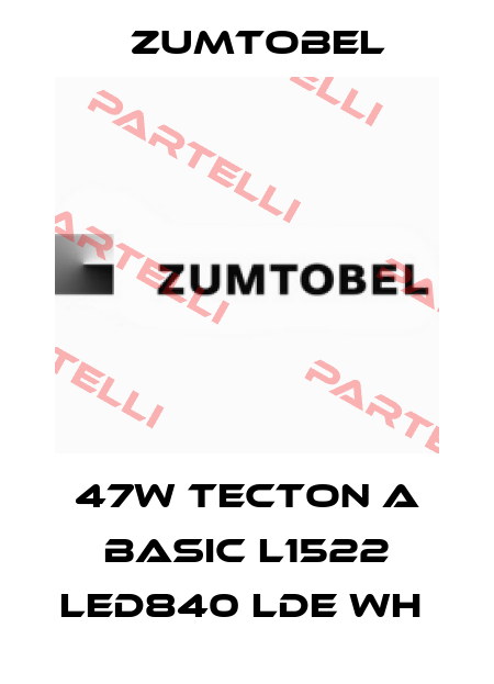 47W TECTON A BASIC L1522 LED840 LDE WH  Zumtobel
