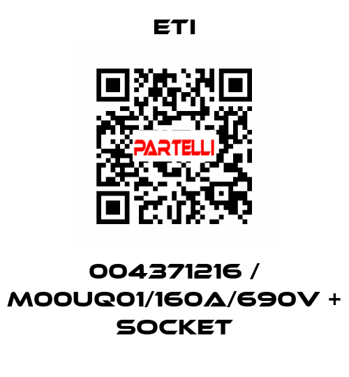 004371216 / M00UQ01/160A/690V + socket Eti