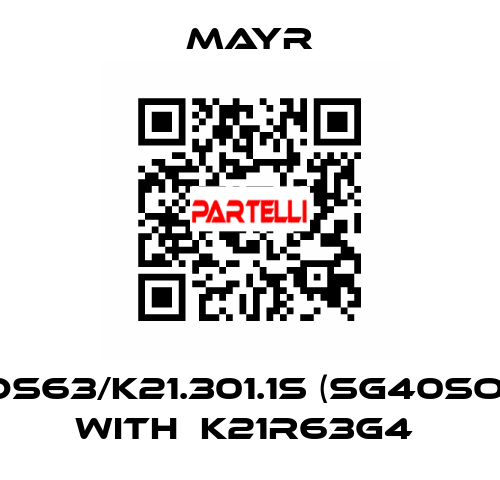 DS63/K21.301.1S (SG40SO) with  K21R63G4  Mayr