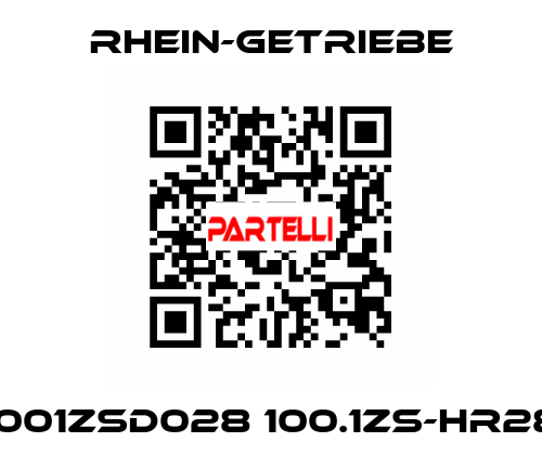 1001ZSD028 100.1ZS-HR28 Rhein-Getriebe