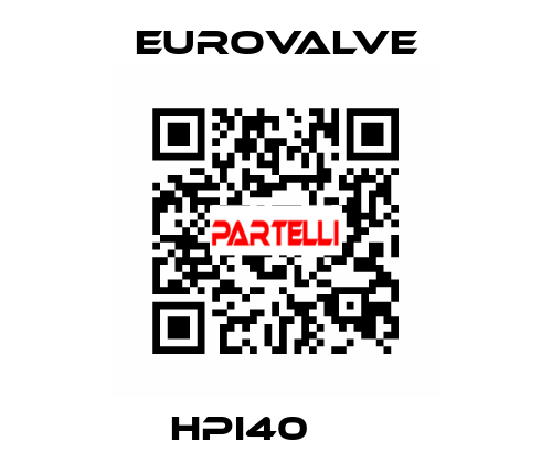 HPI40       Eurovalve
