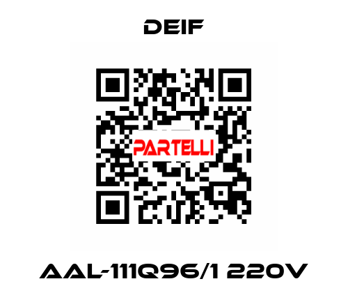 AAL-111Q96/1 220V Deif