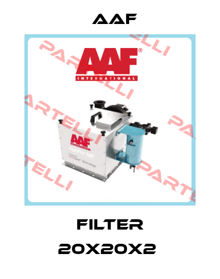 filter 20x20x2  AAF