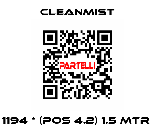 1194 * (pos 4.2) 1,5 mtr  CleanMist