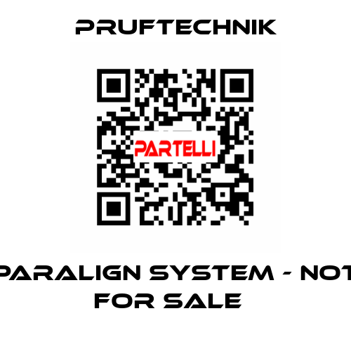 PARALIGN system - not for sale   Pruftechnik