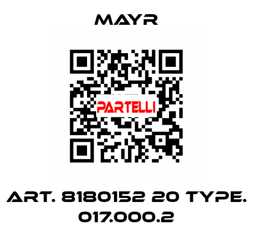 Art. 8180152 20 Type. 017.000.2 Mayr