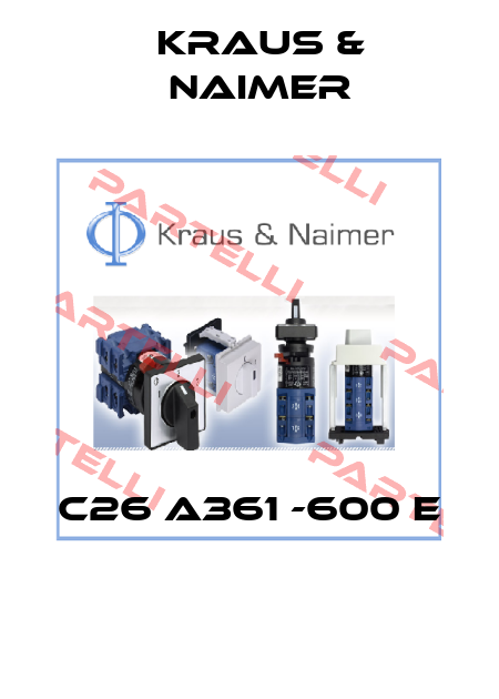 C26 A361 -600 E  Kraus & Naimer