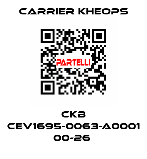 CKB CEV1695-0063-A0001 00-26  Carrier Kheops