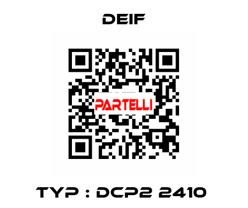 Typ : DCP2 2410  Deif