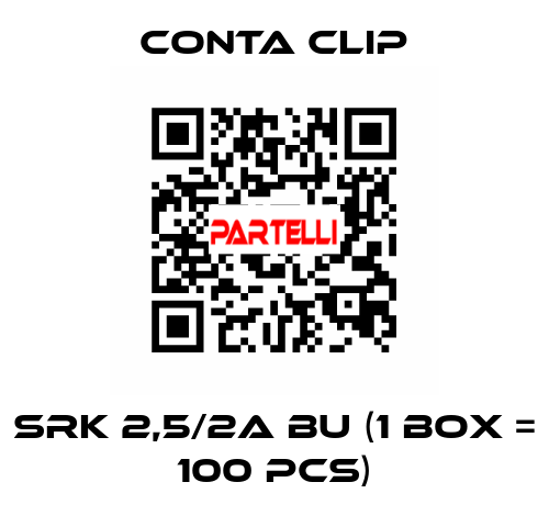 SRK 2,5/2A BU (1 box = 100 pcs) Conta Clip