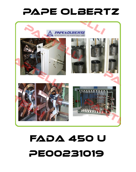 FADA 450 U PE00231019  Pape Olbertz