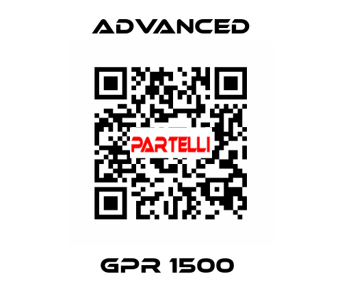 GPR 1500  Advanced