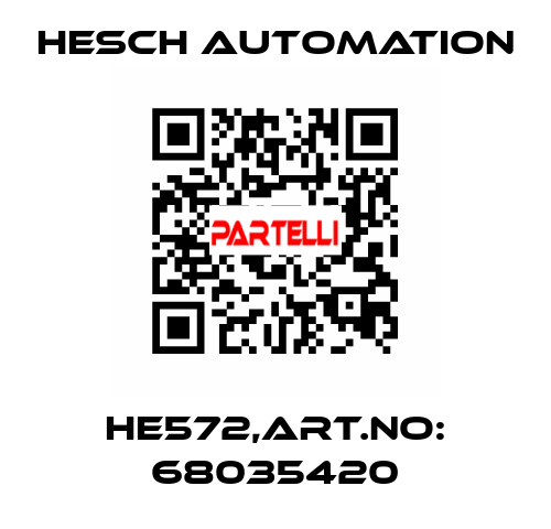 HE572,ART.NO: 68035420 Hesch Automation