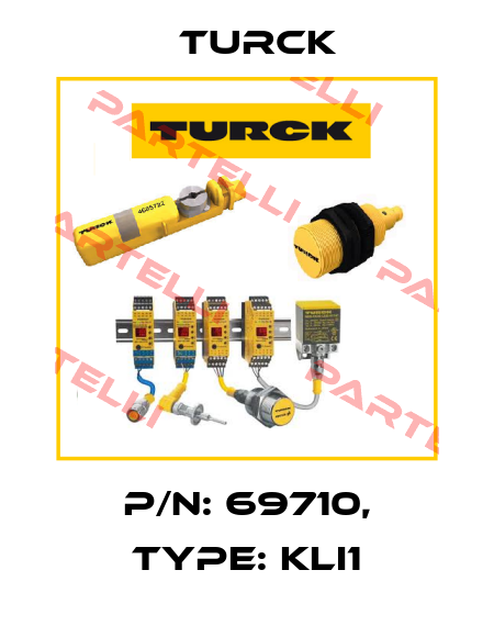 p/n: 69710, Type: KLI1 Turck