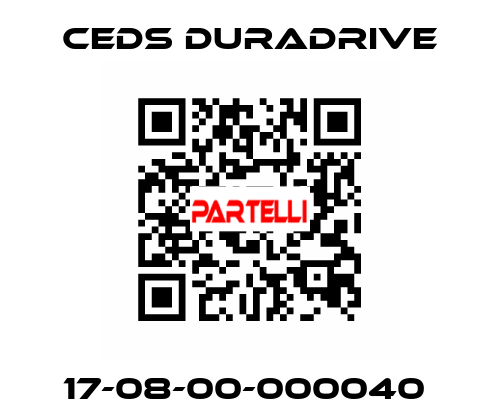 17-08-00-000040  Ceds Duradrive
