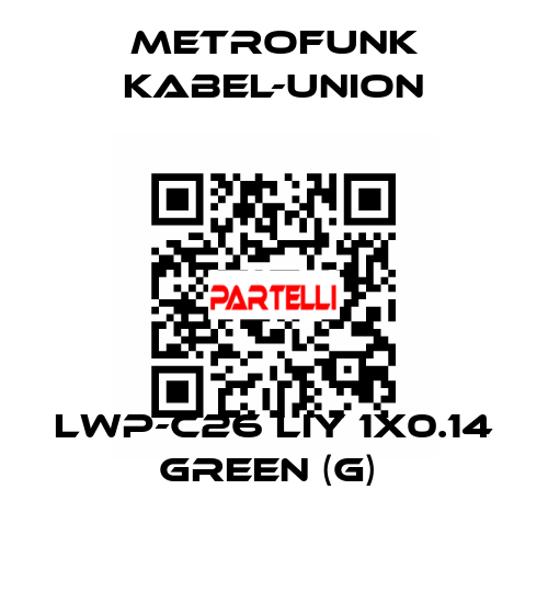LWP-C26 LIY 1x0.14 green (G)  METROFUNK KABEL-UNION