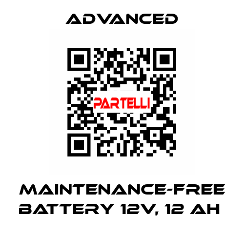 Maintenance-Free Battery 12V, 12 Ah  Advanced