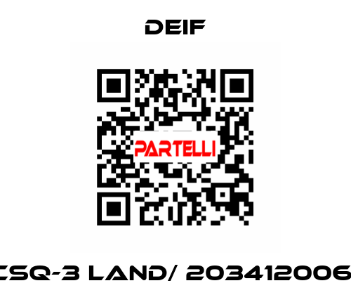 CSQ-3 Land/ 2034120061 Deif