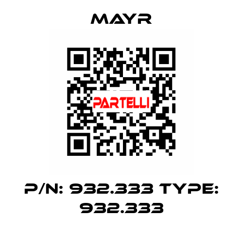 P/N: 932.333 Type: 932.333 Mayr