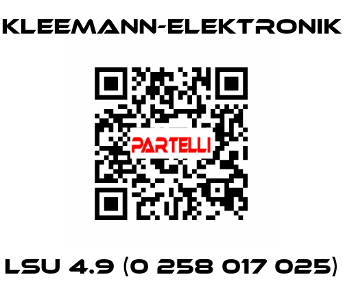 LSU 4.9 (0 258 017 025) Kleemann-Elektronik