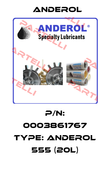 p/n: 0003861767 type: ANDEROL 555 (20L) Anderol