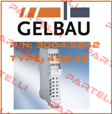 P/N: 3004.5242 Type: 452.42 Gelbau
