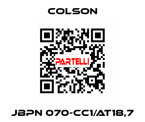 JBPN 070-CC1/AT18,7 Colson