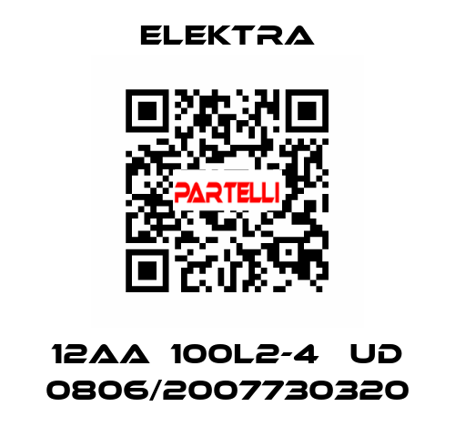 12AA  100L2-4   UD 0806/2007730320 ELEKTRA