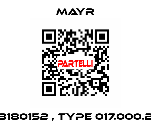 8180152 , type 017.000.2 Mayr