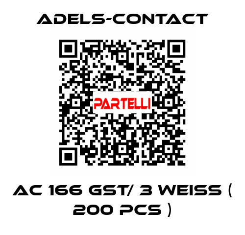 AC 166 GST/ 3 weiß ( 200 pcs ) Adels-Contact