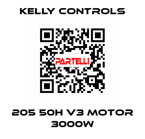 205 50H V3 Motor 3000W Kelly Controls