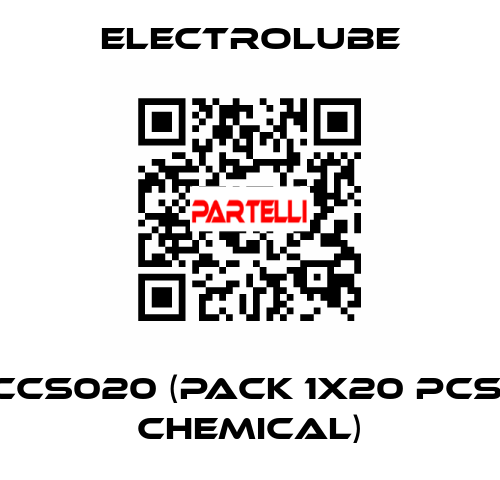 CCS020 (pack 1x20 pcs, chemical) Electrolube