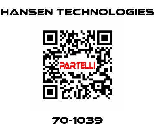 70-1039 HANSEN TECHNOLOGIES