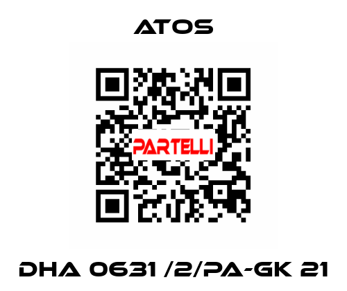 DHA 0631 /2/PA-GK 21 Atos