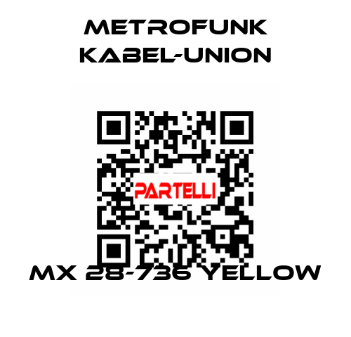 MX 28-736 yellow METROFUNK KABEL-UNION