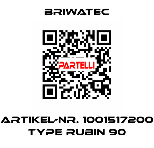 Artikel-Nr. 1001517200 Type RUBIN 90 Briwatec