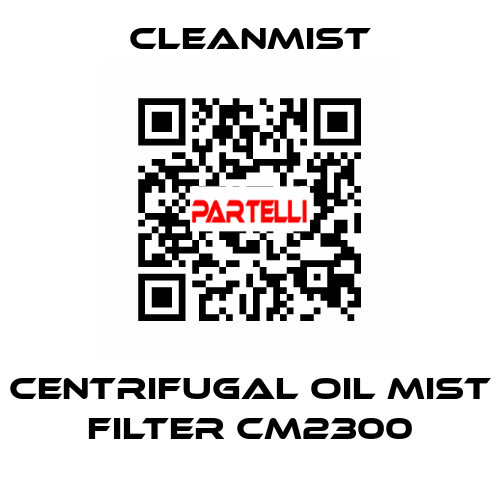 centrifugal oil mist filter CM2300 CleanMist