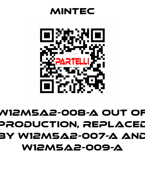W12M5A2-008-A out of production, replaced by W12M5A2-007-A and W12M5A2-009-A MINTEC