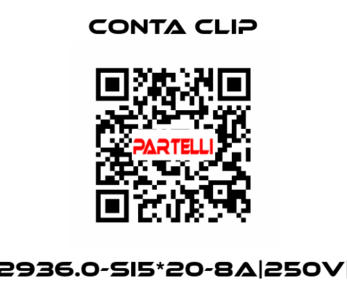 2936.0-SI5*20-8A|250V| Conta Clip