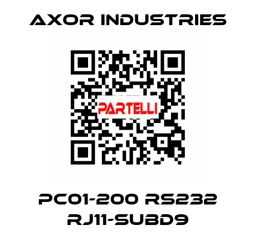 PC01-200 RS232 RJ11-SubD9 Axor Industries