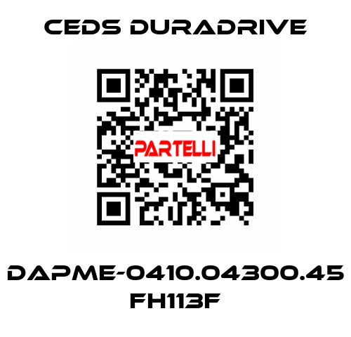 DAPME-0410.04300.45 FH113F Ceds Duradrive