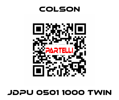 JDPU 0501 1000 TWIN Colson