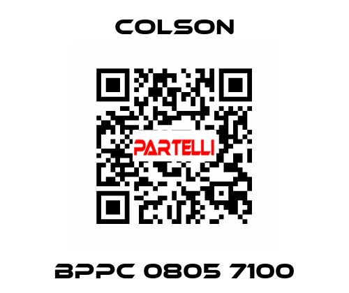 BPPC 0805 7100 Colson