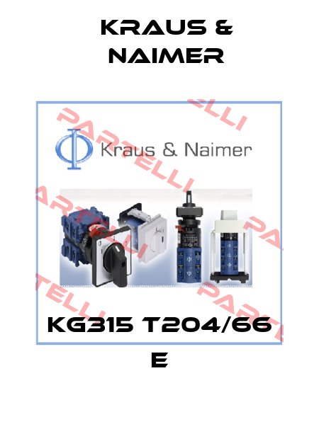 KG315 T204/66 E Kraus & Naimer