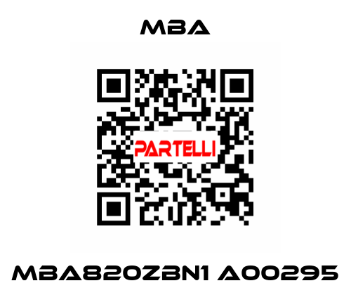 MBA820ZBN1 A00295 MBA