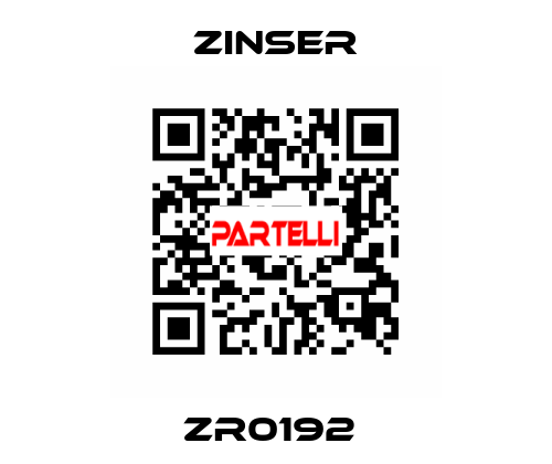 ZR0192  Zinser