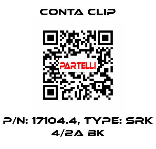 P/N: 17104.4, Type: SRK 4/2A BK Conta Clip