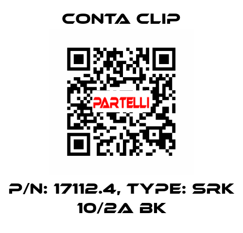 P/N: 17112.4, Type: SRK 10/2A BK Conta Clip