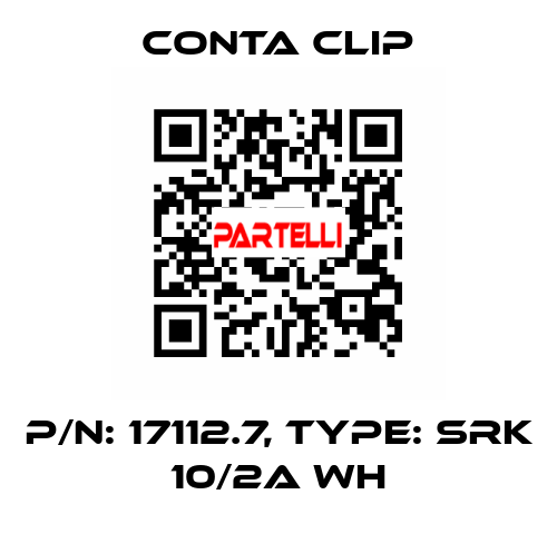 P/N: 17112.7, Type: SRK 10/2A WH Conta Clip