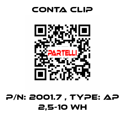 P/N: 2001.7 , Type: AP 2,5-10 WH Conta Clip